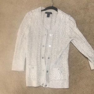 White House Black market hook and eye cardigan